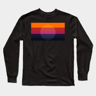 minimal ocean sunset Long Sleeve T-Shirt